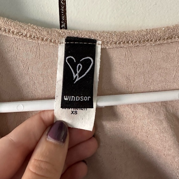 WINDSOR Sparkle tie crop top - Picture 6 of 7